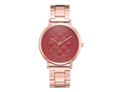 Reloj De Pulsera Informal Para Mujer Con Correa De Aleación Y Esfera Redonda (rojo)