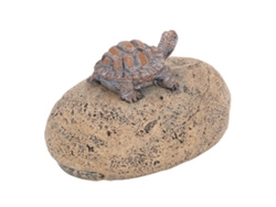 Escondite para llaves de tortuga, piedra decorativa, resina.