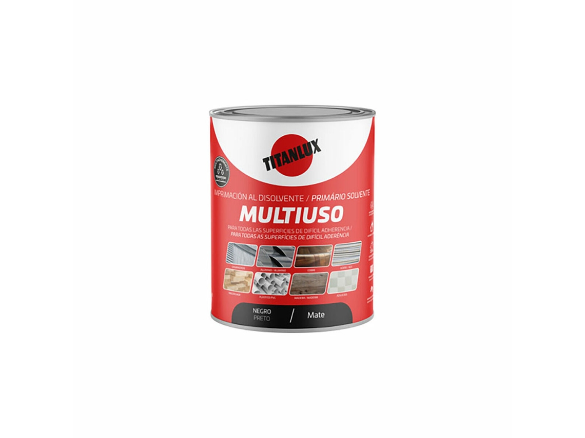 Pintura De Imprimación Titanlux Negro Mate 750 Ml