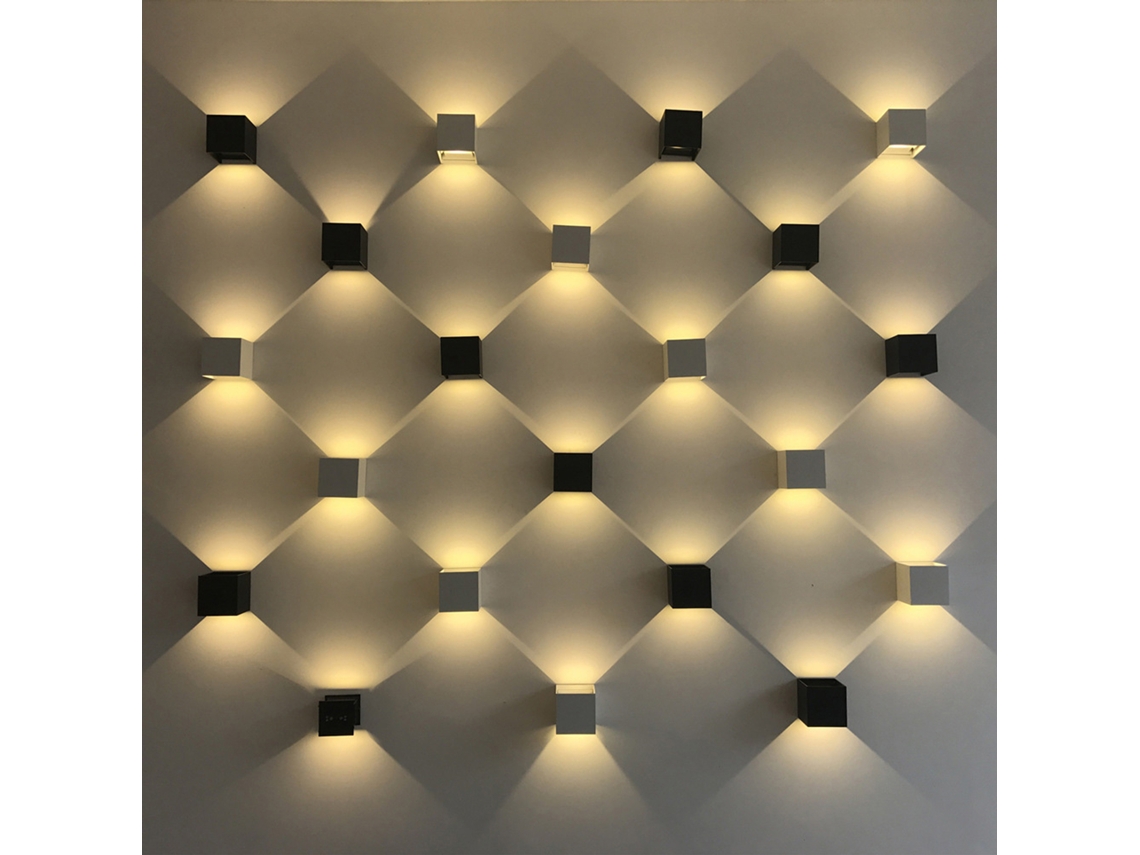 Aplique De Pared Led Cúbico Ajustable, Resistente Al Agua Ip65, Moderno, Para Baño, Jardín Y Balcón.