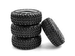 Neumáticos Con Llantas Para Coche Rc 1/10 Traxxas Trx-4 Axial Scx10 90046 90047 Cc10 Neumáticos De Goma Todoterreno