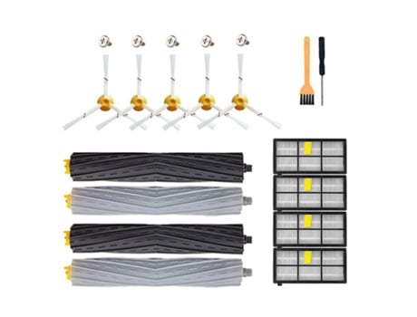 Kit de substituição de escova de cerdas de escova lateral irobot roomba série 800
