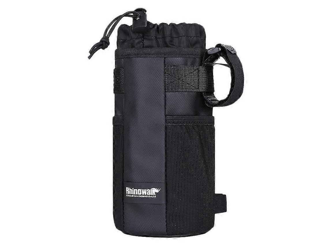 Bolsa Impermeable Para Bidón De Ciclismo Rhinowalk X21669, Negra, 18x9cm, Poliéster