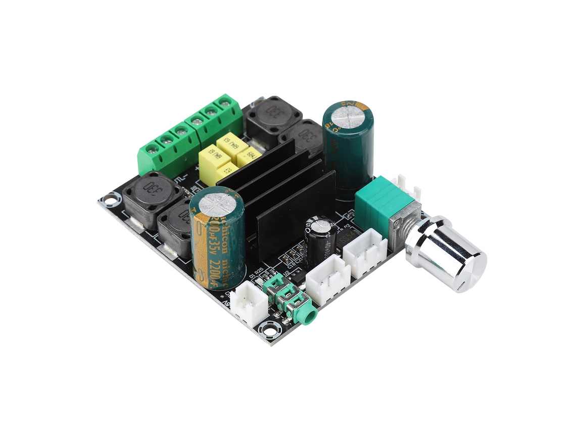 Placa amplificadora de audio (2 x 50 W de potencia, módulo digital)