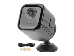 Minicámara de seguridad para el hogar con visión nocturna infrarroja, detección de movimiento y grabación en HD.