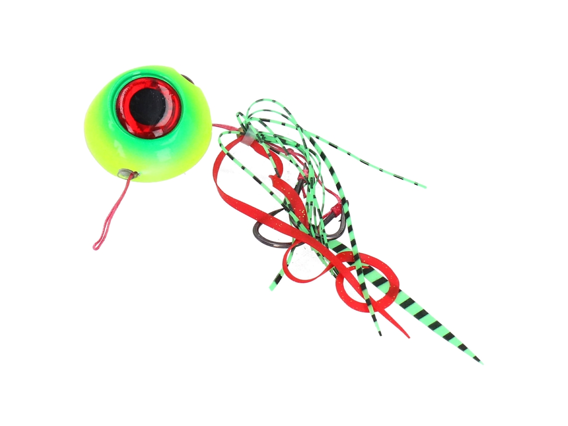 Danu26-150g Señuelo De Pesca Acero De Carbono Alto Ojo 3d Bait Artificial Para Río Mar Lago Amarillo Verde