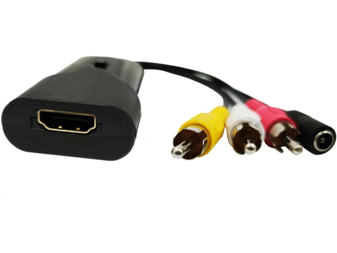 Cable Convertisseur Av Composite Vers Tv Cable Scaler Prise Charge Ntsc Y Pal Sin Adaptateur