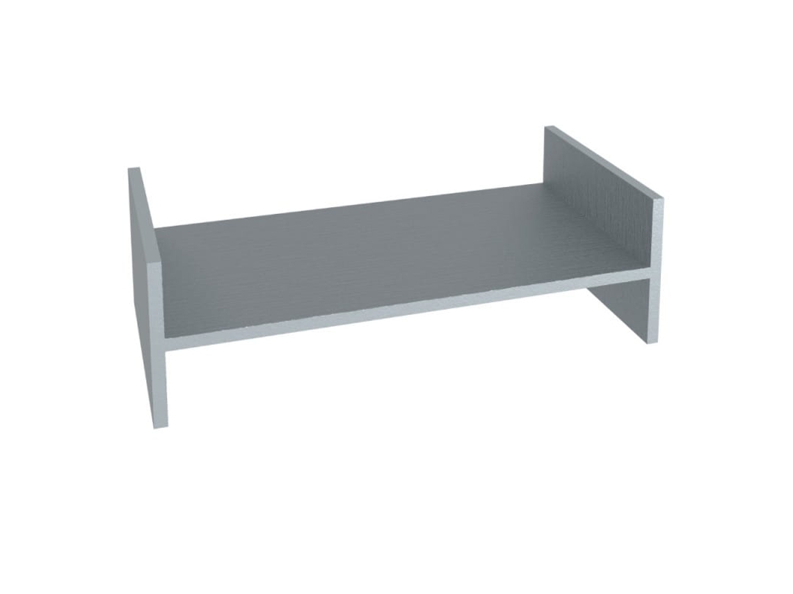 Renoplast® Perfil Lineal De Aluminio Renodrain | Suelo Ventilado | Soporte Para Canaleta De Cables Renodrain S
