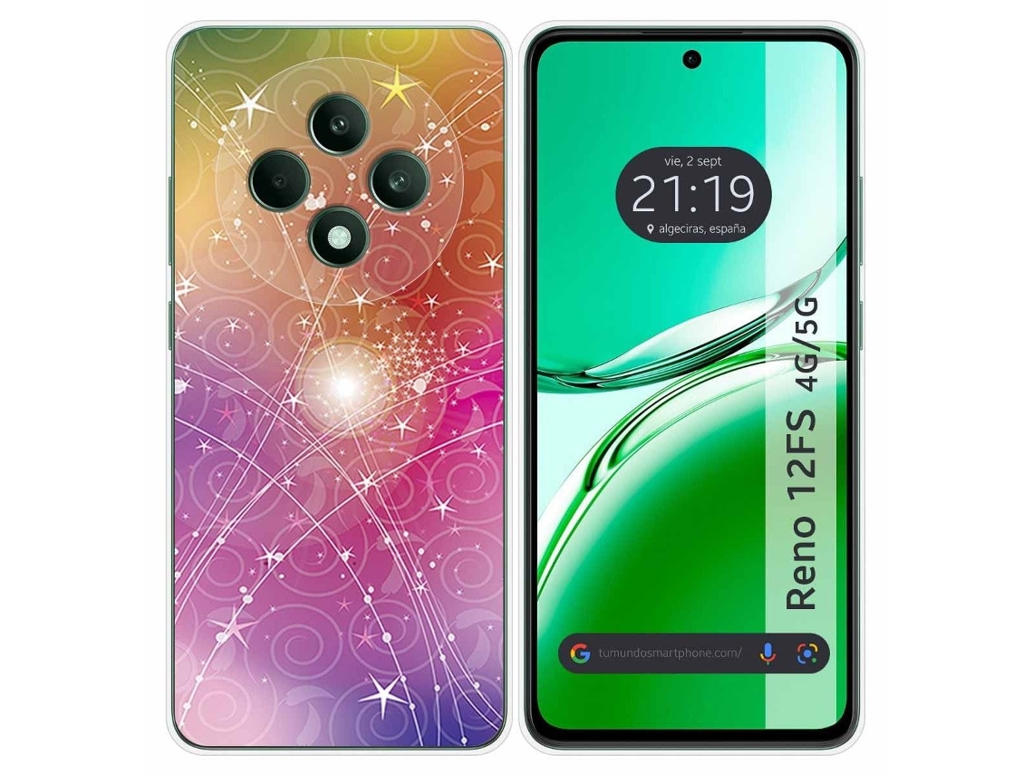 Funda Diseño Abstracto para Oppo Reno 12Fs 4G / 12 Fs 5G TUMUNDOSMARTPHONE Silicona Multicolor