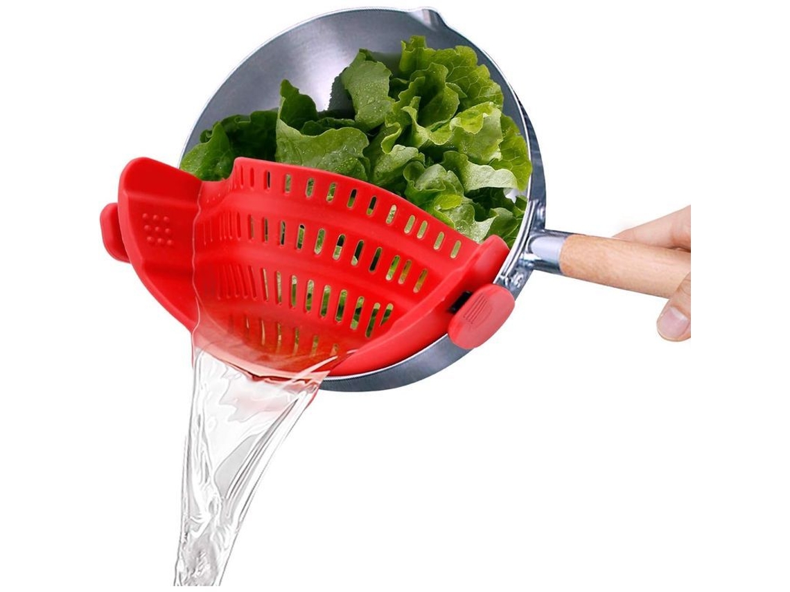 Cesta De Cocina De Silicona Resistente Al Calor Con Clip Para Pasta, Fideos Y Carne Picada.