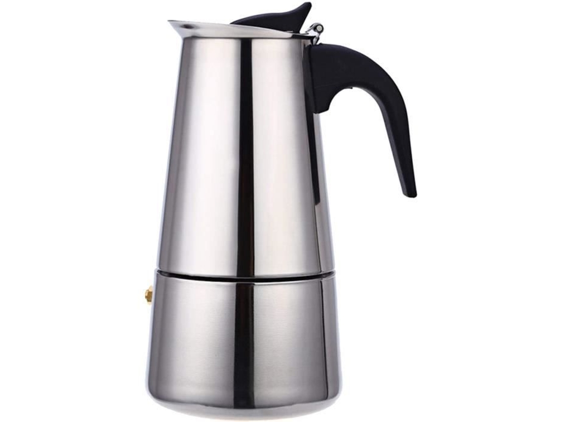 Cafetera Moka De Acero Inoxidable Con Filtro Y Base De Inducción Cafetera Italiana 100Ml-200Ml-300Ml-450Ml Espresso Y Ca 652