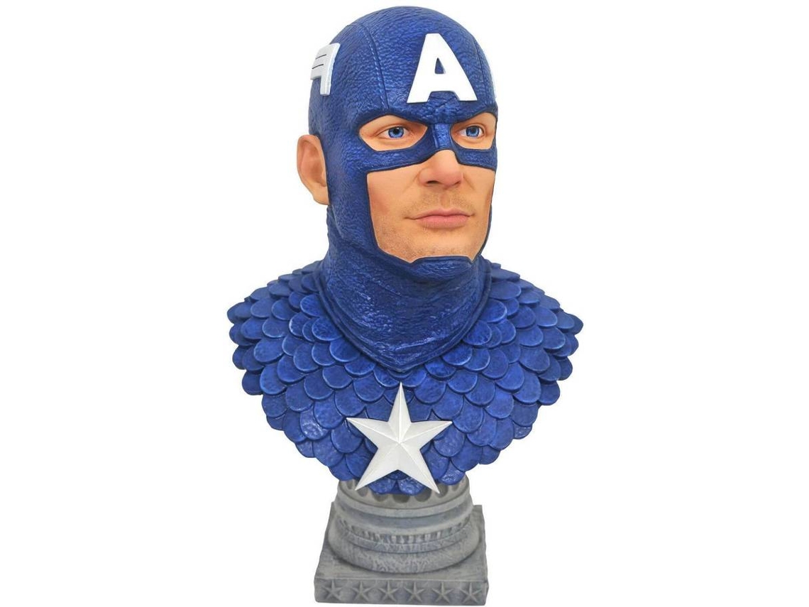 Accesorios DIAMOND COMIC DISTRIBUTORS Legendas en 3D Marvel Capitán América Busto