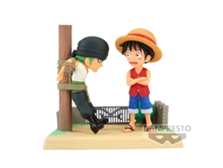 Figura de One Piece Log Stories Monkey D Luffy Roronoa Zoro 7cm B.active