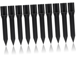 Juego de 10 estacas de ABS reforzado para luces solares de exterior, soportes duraderos para