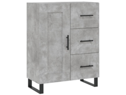 Aparador 69,5x34x90 cm Madera Procesada Cemento Gris MAISON EXCLUSIVE