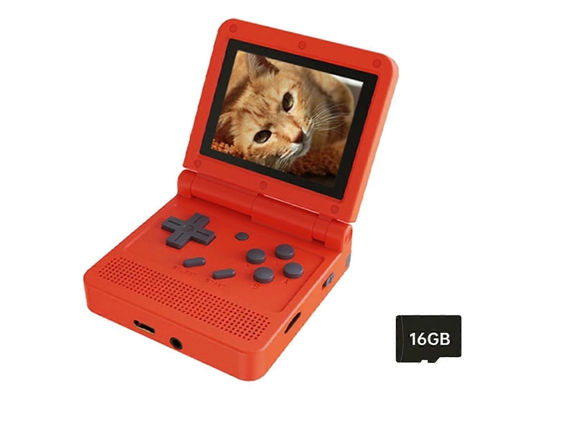 Consola De Juegos Retro V90, 16 Gb, Pantalla Ips De 3,0 Pulgadas, Reproductor De Juegos Portátil De Código Abierto, Miniconsola Portátil