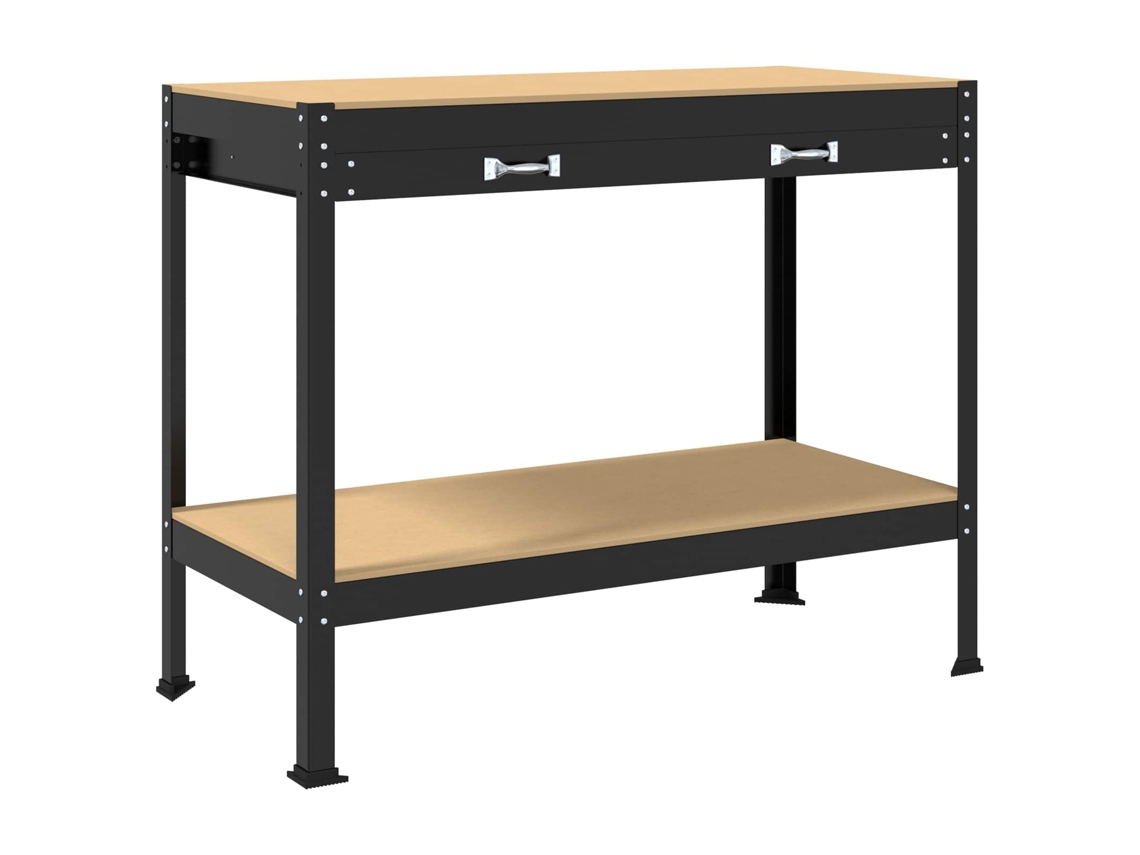 Bancos de trabajo negros MAISON EXCLUSIVE en madera procesada (114x54x91 cm)