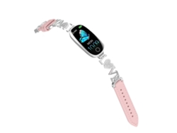 Reloj inteligente F81 CZHHMART, monitor de glucosa, SpO2, presión arterial, temperatura, frecuencia cardíaca, rosa.