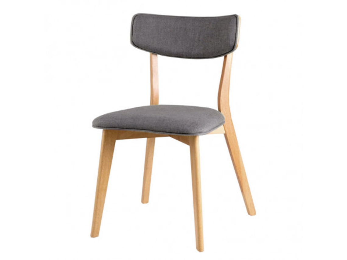 DUDECOR Silla Funchal Roble Gris Oscuro