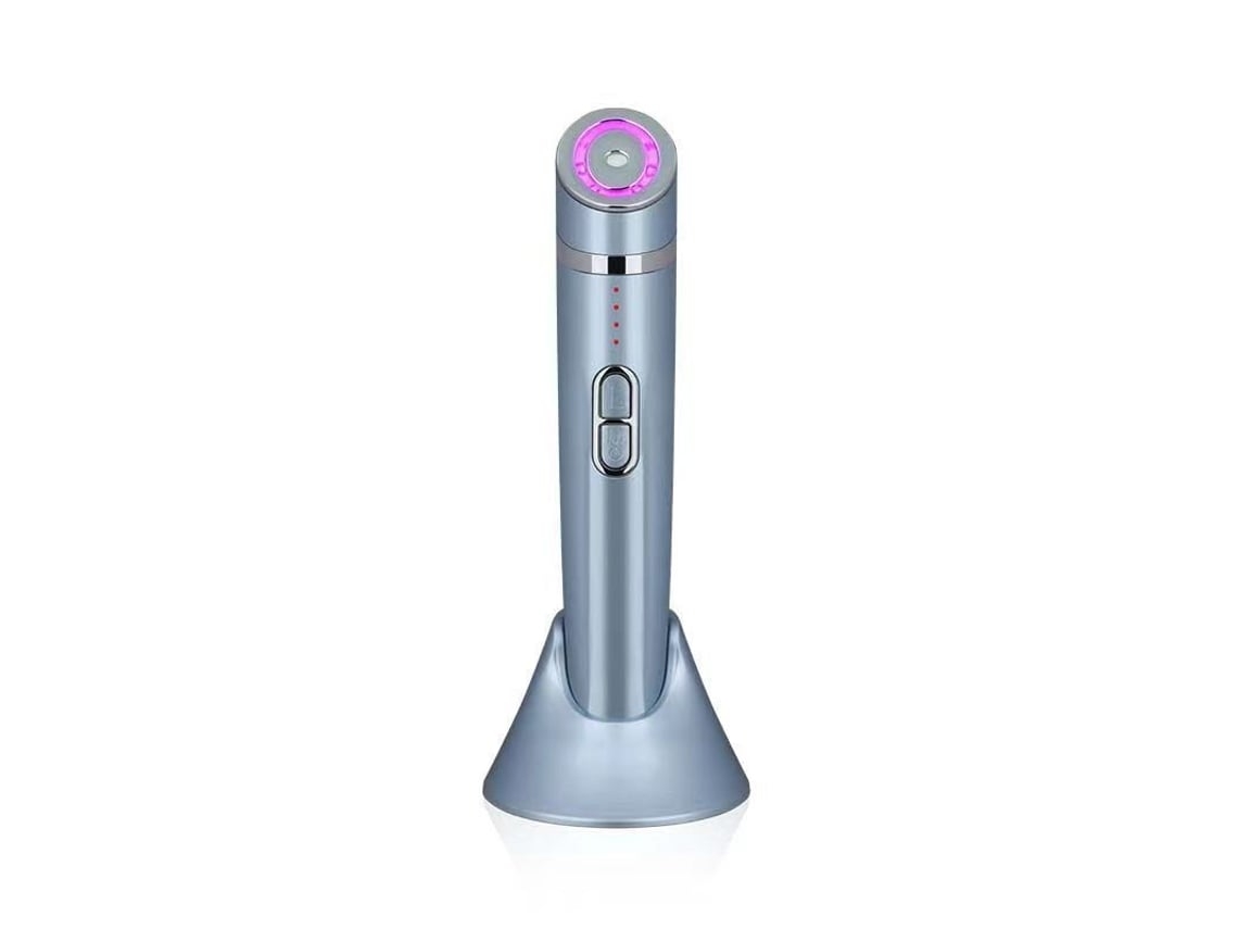 Dispositivo de belleza 3 en 1 para eliminar ojeras, relajar los músculos de los ojos y reafirmar el rostro con 4 niveles de energía azul Chennnls