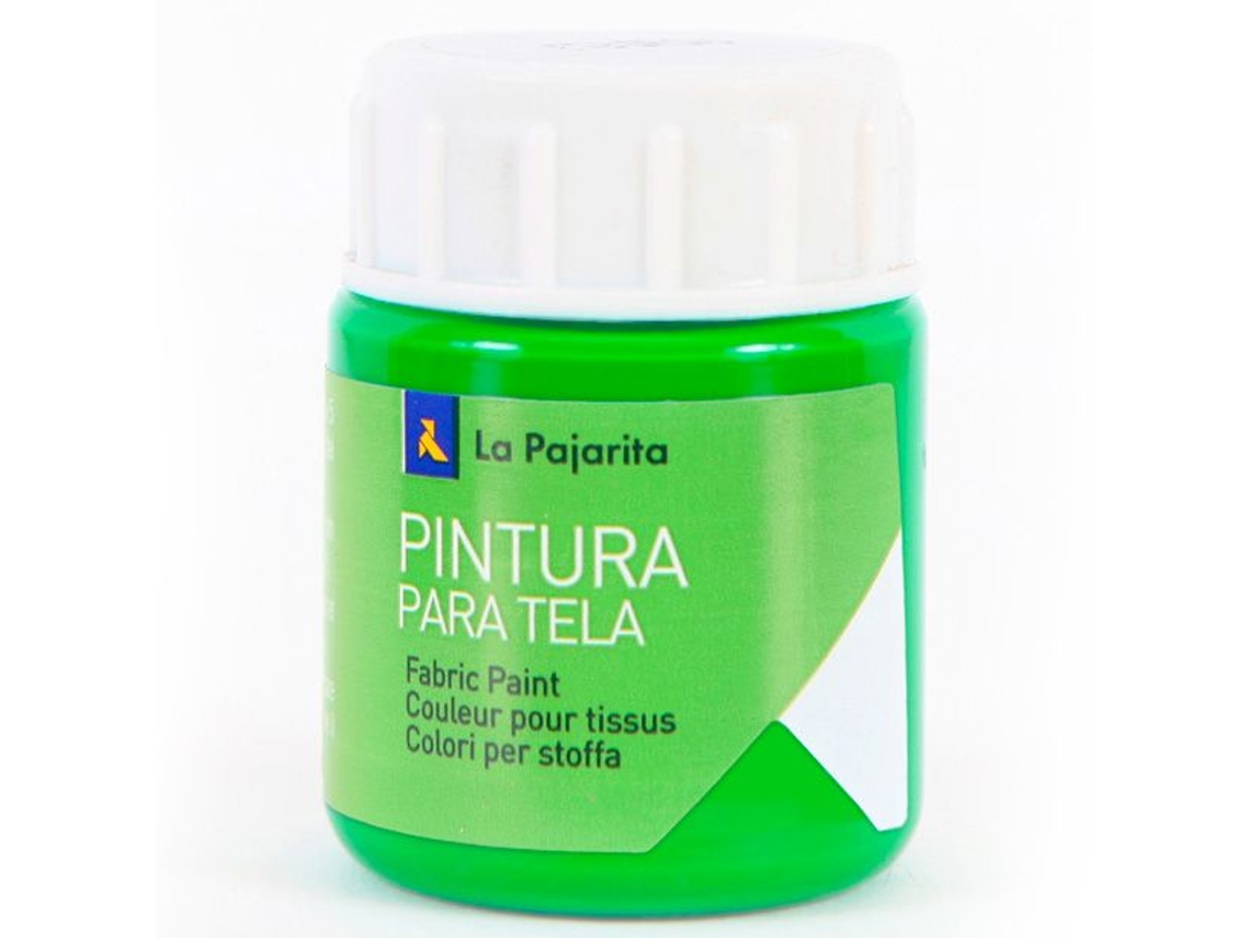 Botella de Tinta Textil Termoendurecible Verde Primavera LA PAJARITA (25 ml)