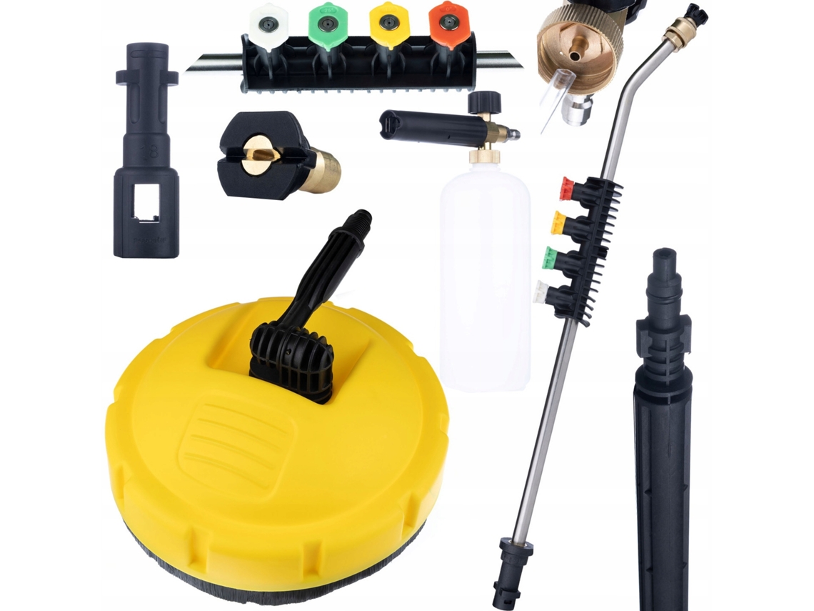 Set De Limpieza De Superficies – Lanza 1/4'' 15° + 5 Boquillas | Compatible Con Kärcher K2–k7