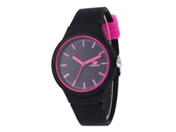 Reloj De Pulsera Unisex Informal De Cuarzo Con Correa De Silicona - Regalo De Moda - Negro