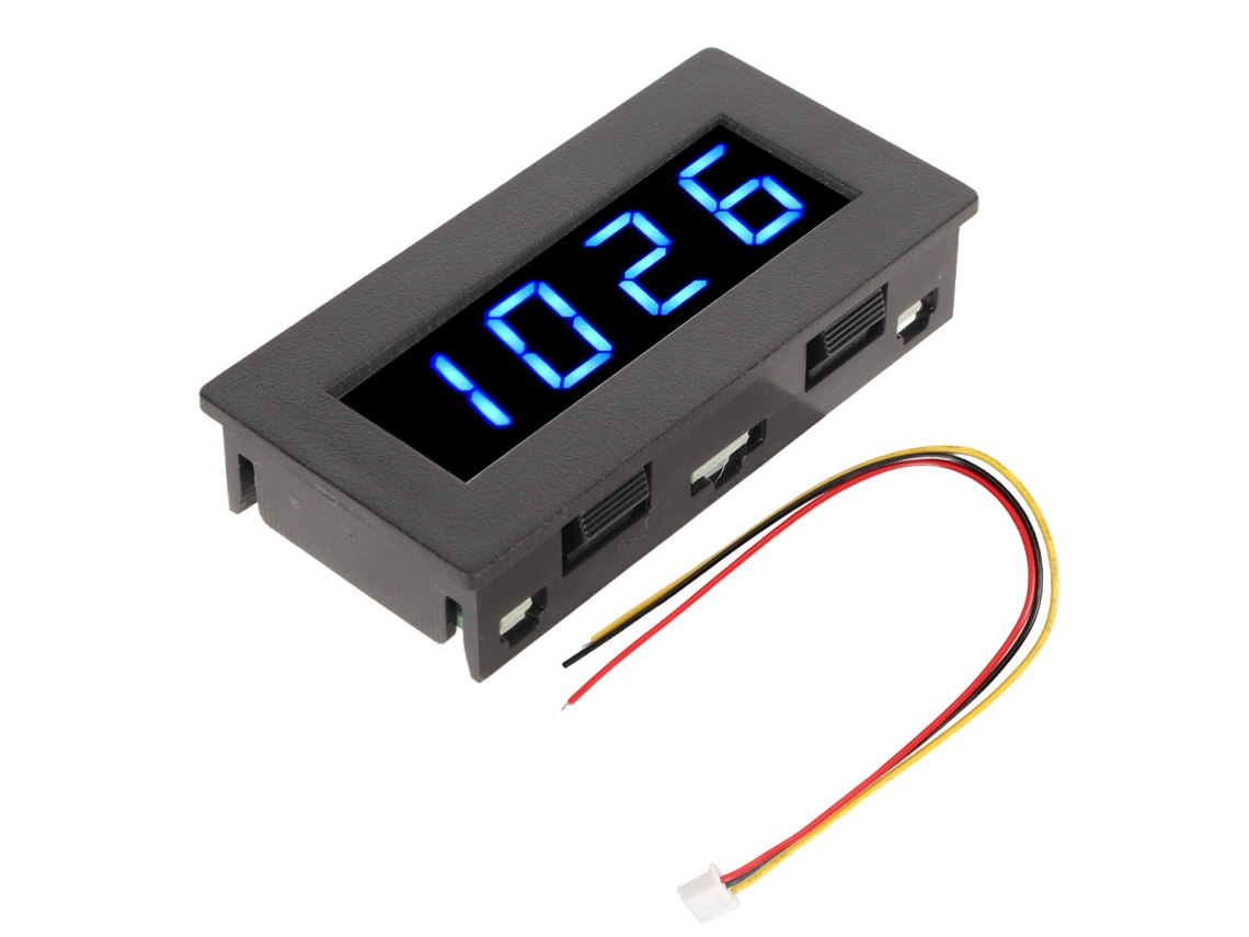 Medidor De Frecuencia Digital Velocímetro Dc 8 A 15 V 0,56 Pulg. 5 A 9999 Rpm Pantalla Digital De 4 Led Tacómetro De Frecuencia Azul