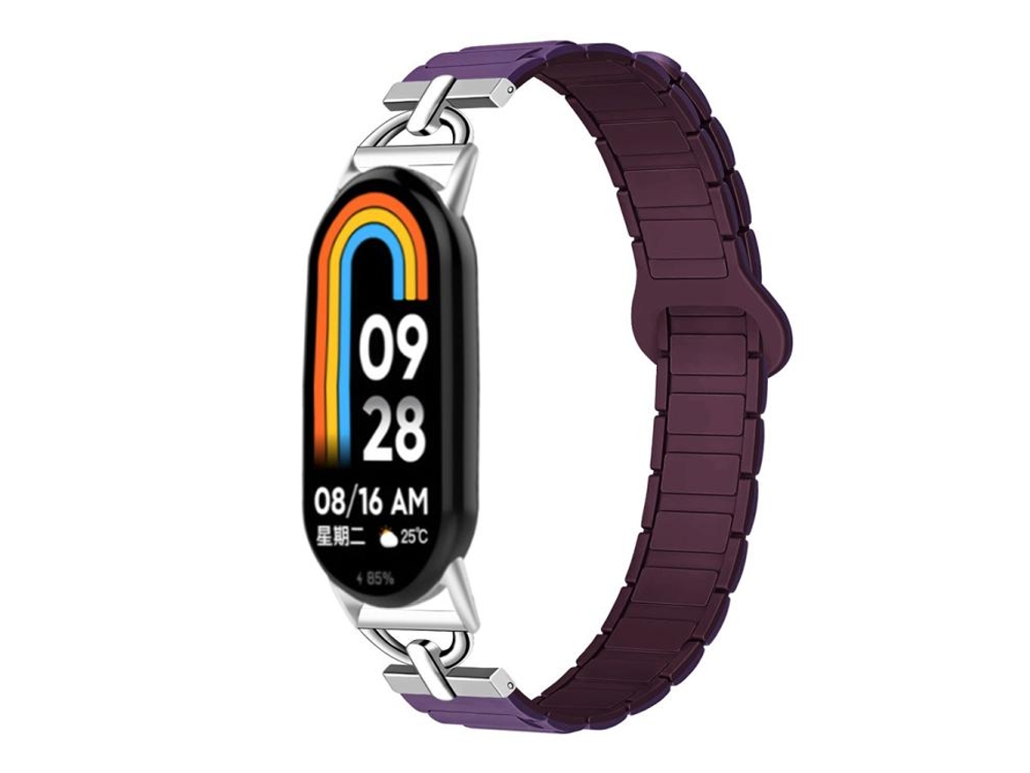 Pulsera para Xiaomi Smart Band 10/9/8 - Silicona magnética - Tres esferas en forma de D