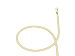Cable Textil Eléctrico Amarillo
