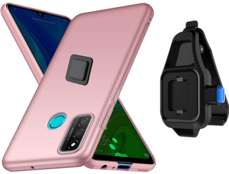 Funda Huawei P Smart 2021 Turtleshell con Soporte de Cintura Rosa