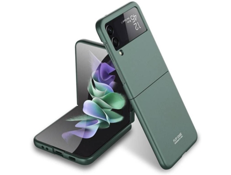 Carcasa Samsung Galaxy Z Flip 3 LOVEBABYLY Protectora Verde Liso