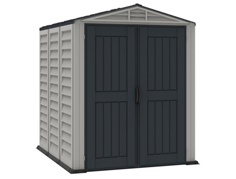 Caseta Jardín - Yardmate Plus 5 x 8 - PVC - Color Gris Claro y Oscuro DURAMAX