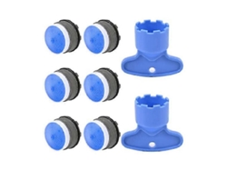 6 Aeradores De Grifo M18.5 + 2 Herramientas De Extracción, Repuesto Para Baño O Cocina, Material Abs