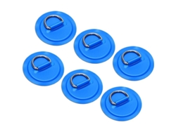 2026altiro-6 Parches De Acero Inoxidable Con Anillas En D Para Accesorios De Botes Inflables, Kayaks Y Canoas (sin Pegamento)