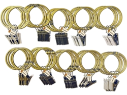 40 clips para cortinas Lsgoodcare con anillas de bronce, resistentes y decorativos, de Vayotoy