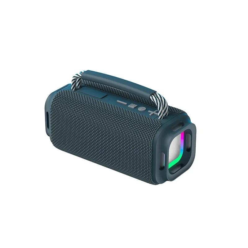 Altavoz Bluetooth (azul Marino) Con Luces Rgb, Altavoces Duales, Resistencia Al Agua Ipx5 Y Batería De Larga Duración.
