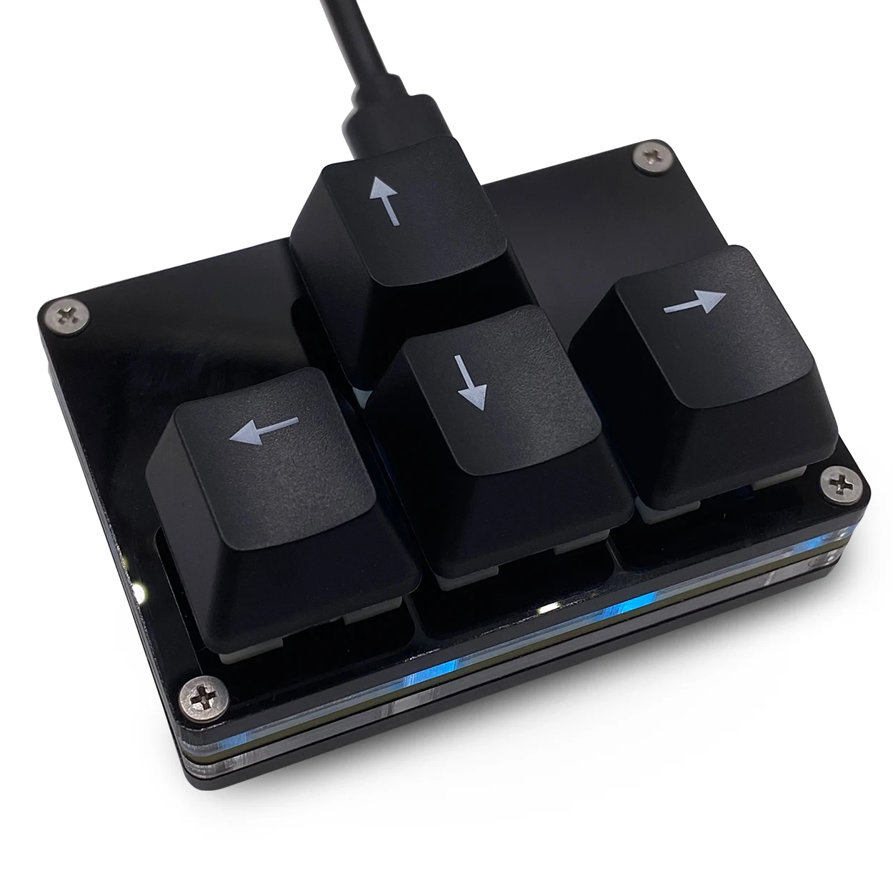 (negro B) Mini Teclado De Cuatro Teclas Con Teclas De Acceso Directo, Programable