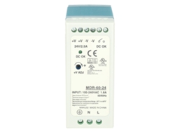 Fuente De Alimentación Para Carril Din Mdr-60-24 24v 2.5a 60w Con Sistema De Auto-refrigeración