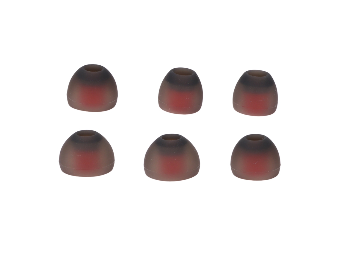 6pcs Pontas De Fones De Ouvido Silicone Cinza Vermelho Para Philips Jaybird X4 X3 X2 X Redução De Ruído Confortáveis
