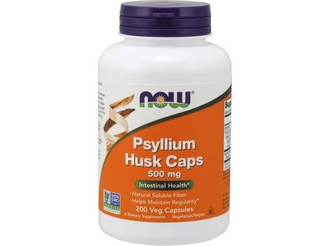 Complemento Alimentar NOW Casca De Psyllium (500 cápsulas)