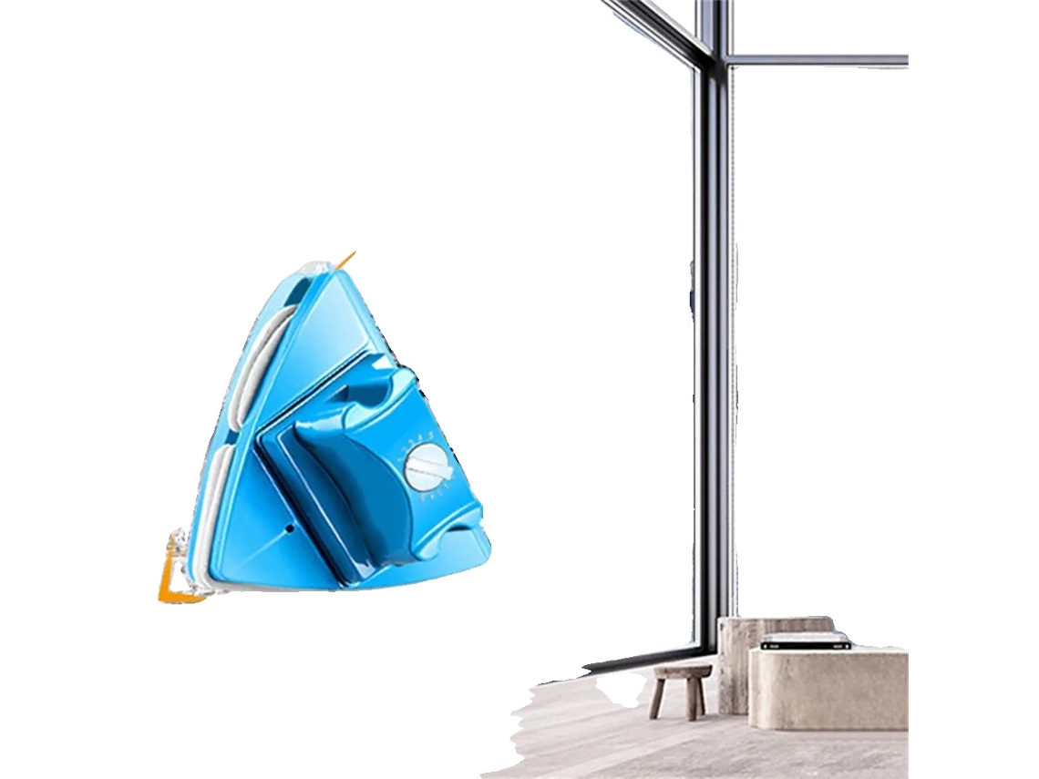 Limpiador de vidrio magnético de doble cara, 5 velocidades ajustables, apto para espesores de 4 a 28 mm, azul OEM