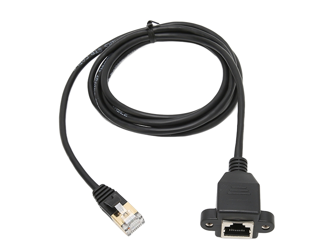 Baoj-2026cabo De Extensão Ethernet Cat8 1,5m 3,8mm Rj45 Macho Para Fêmea Para Switch Servidor