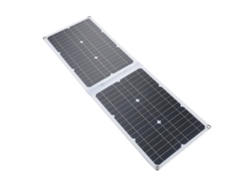 Panel solar plegable de 40 W, 2 puertos USB, 1 tipo C y 1 CC de silicio monocristalino