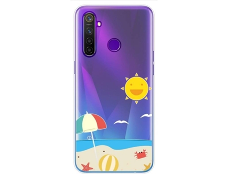 Carcasa Realme 5 Pro TUMUNDOSMARTPHONE Dibujos Transparente Multicolor