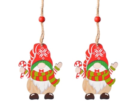 Adornos de Navidad, árbol de Navidad colgante de madera decoración