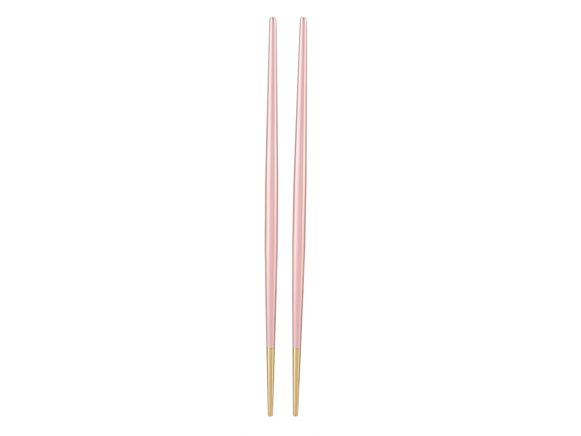 Palillos reutilizables de acero inoxidable con cabezal antideslizante para restaurante de sushi en casa.