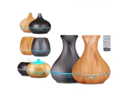 Difusor ultrasónico de aromaterapia, humidificador fácil de usar con 7 modos de luz, gran capacidad para aliviar el estrés y apagado automático.
