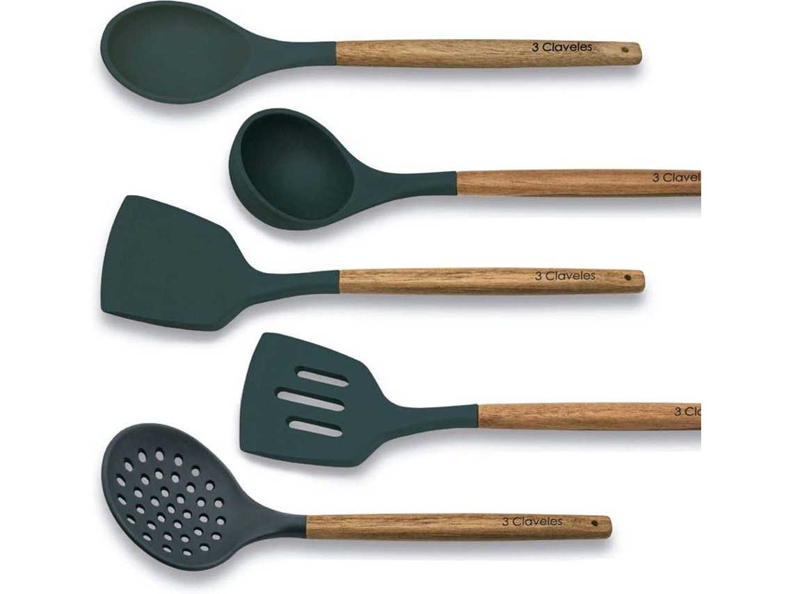 Utensilios de Cocina 3 CLAVELES (Silicona - 32x5x2cm)