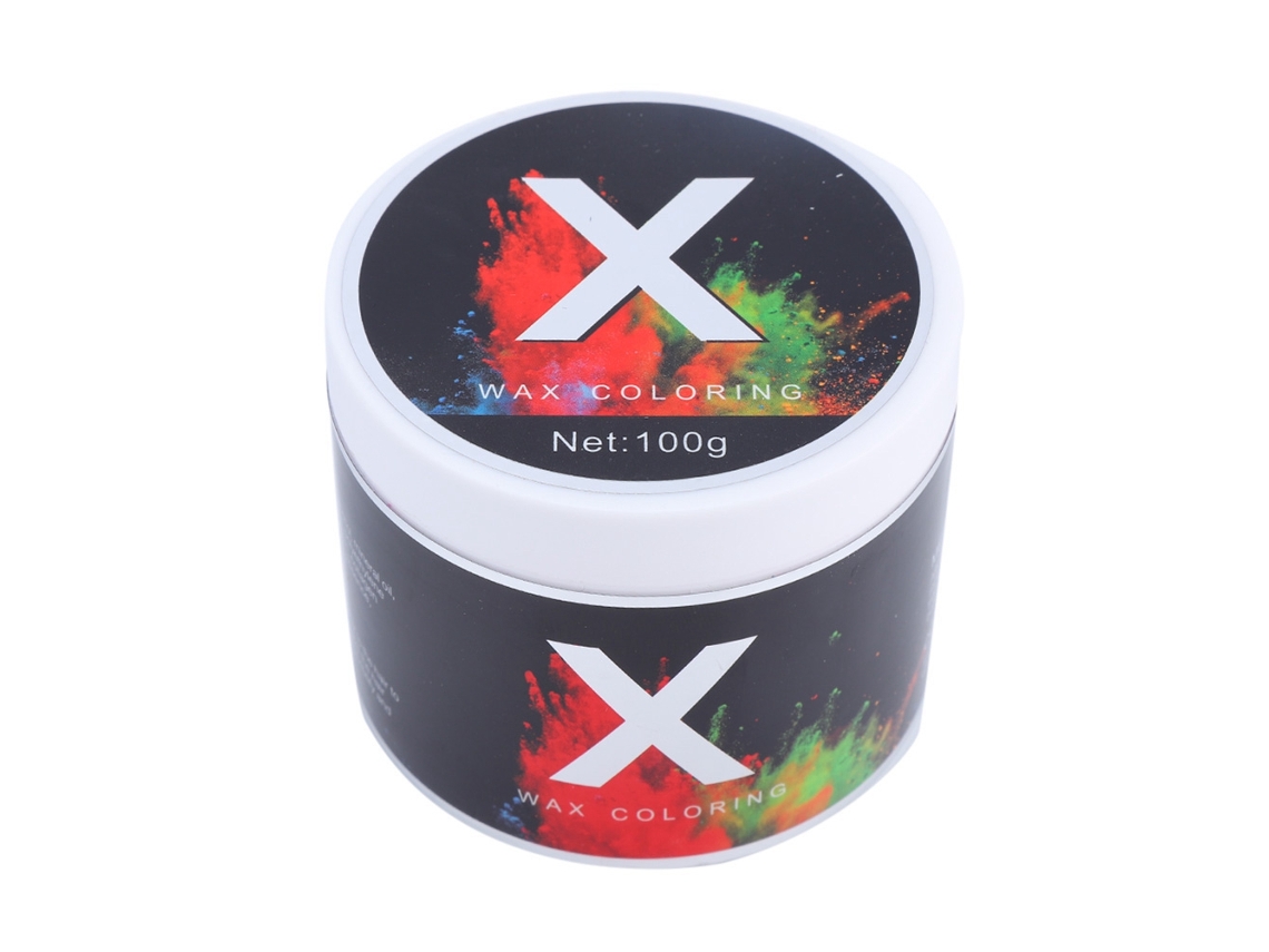 Cera De Pelo Colorante Desechable 100ml Para Estilo Y Modelado De Pelo (negro)